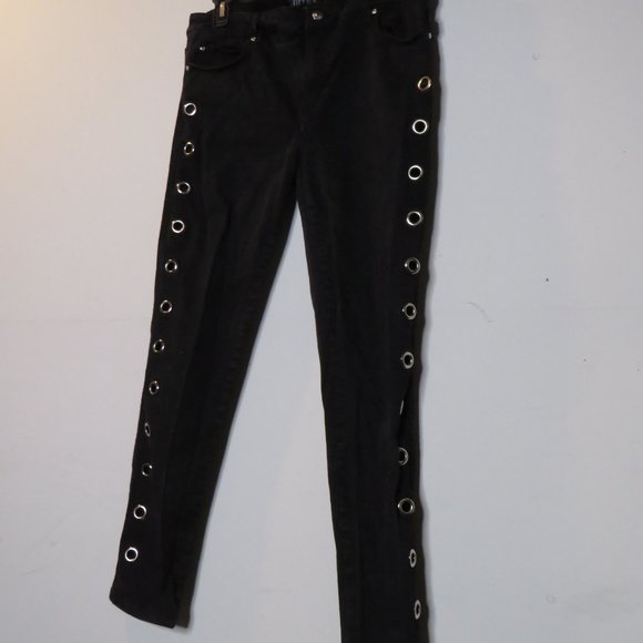 [ripped] Skinny Gothic Peekaboo eyelet pants Tripp NYC size 15 - Picture 6 of 16